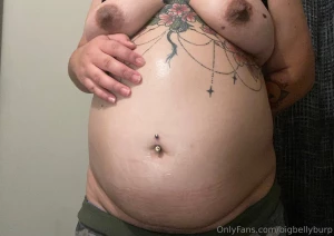 I just love having my belly feel so tight and full part 3