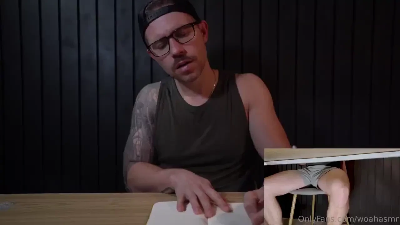 Asmr gym interview under desk pov too 