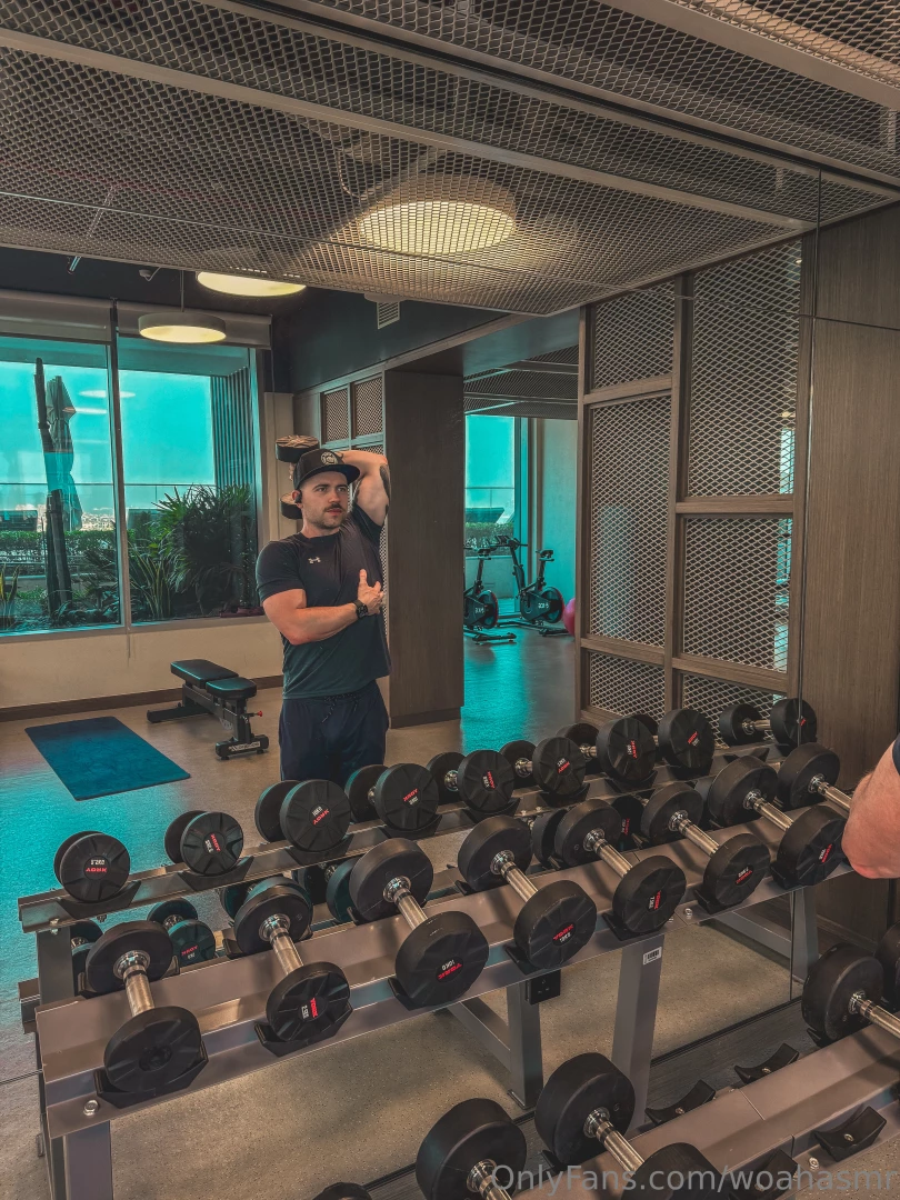 Workout session with a package 