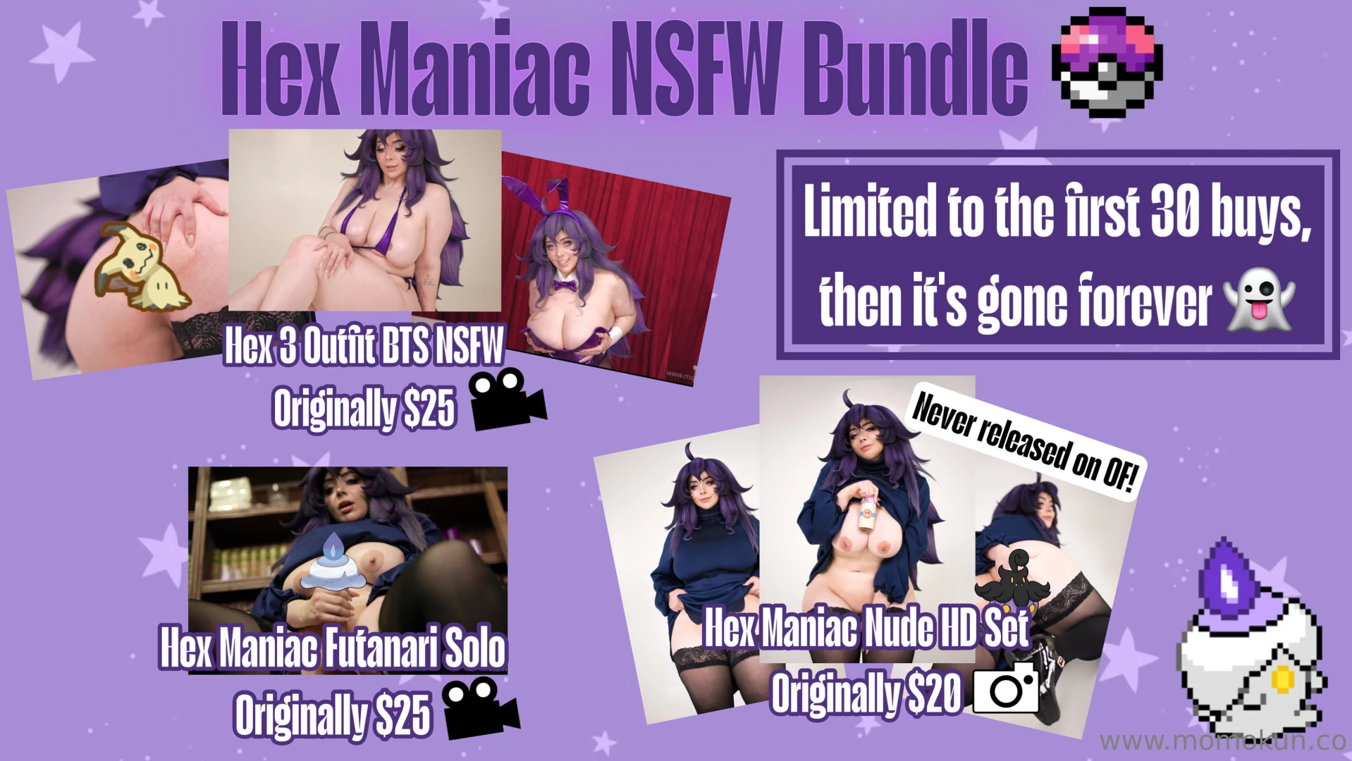 Just set out a special limited bundle in your dms it includes my 