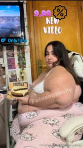 I was eating a cake on all fours like a pig i stuffed my face with