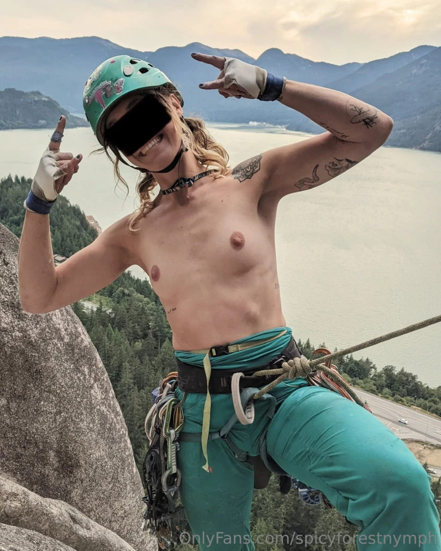 I was the last one up the multi-pitch and my climbing partners were 