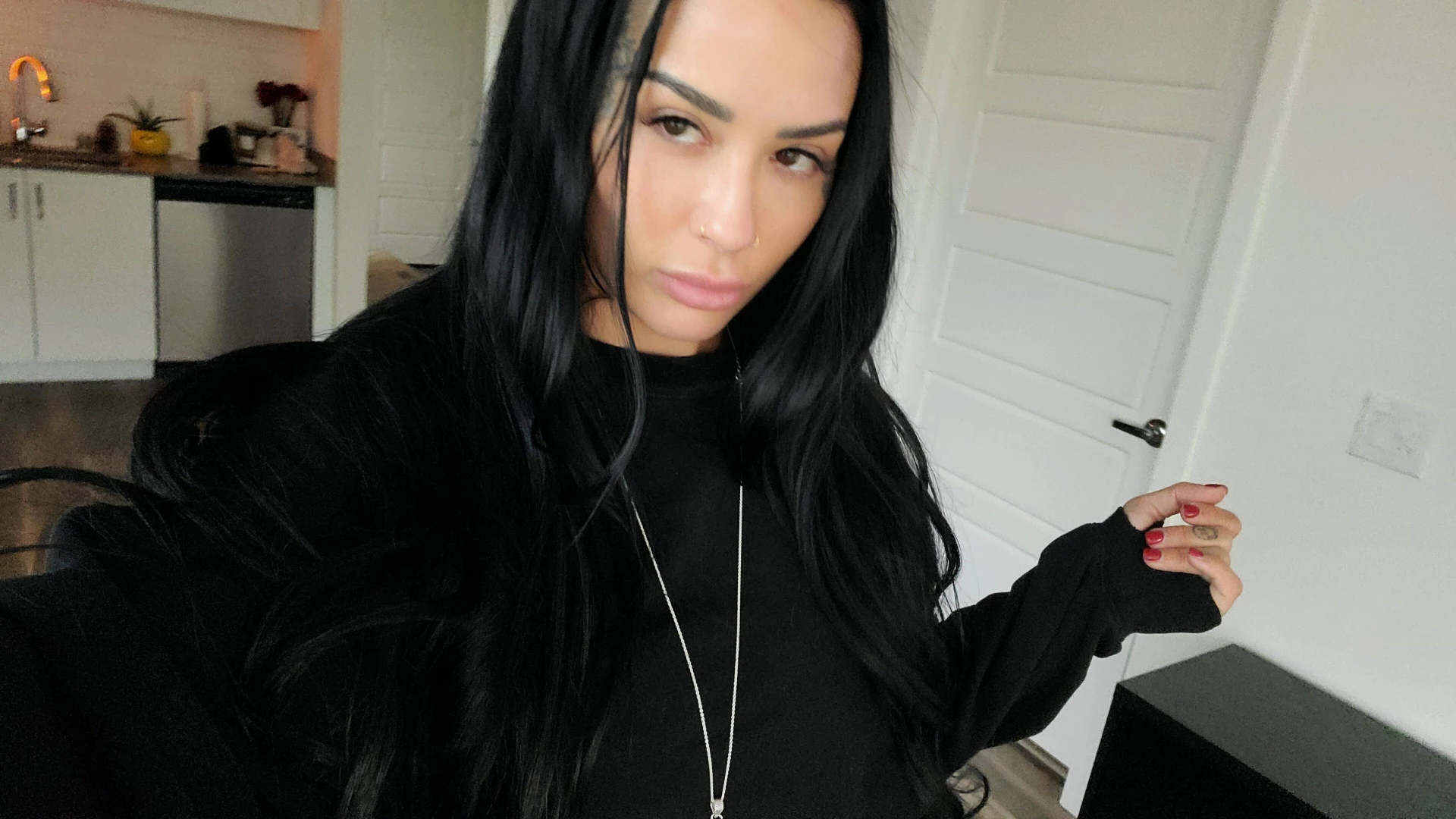 Alway s in black because i like to match my soul 