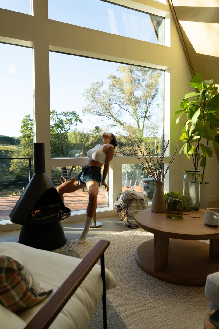 Just you and me in the woods 