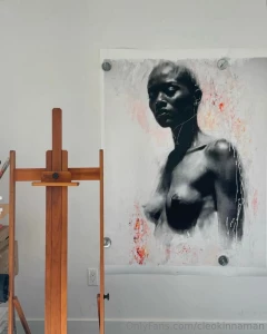 New new in my studio i m working on mixed media