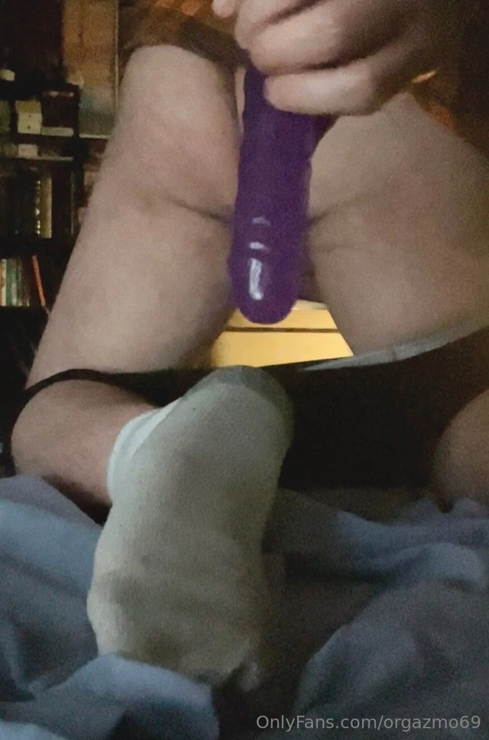 Nice early morning stretching session with my purple toy in 2 part 1 