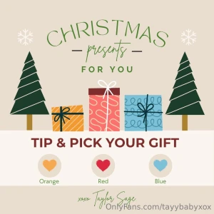 Tip 20 and choose what color present