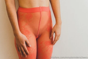 Gera in pink patterned pantyhose pt 3 i don t remember the brand to be
