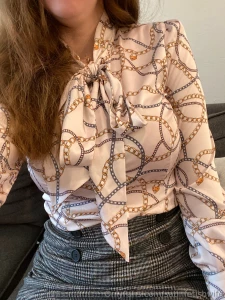 Just a simple lovely photo of me in a hawes bow blouse and skirt