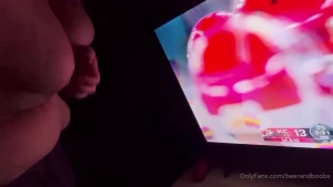 Football and boobs truly the best sunday