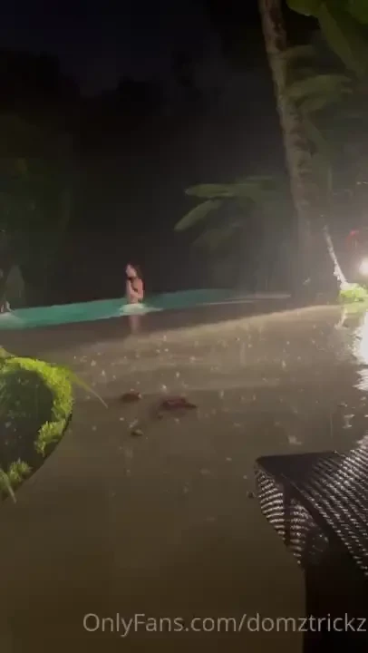 What else is rain for if not dancing and late night swimming slitbabe 