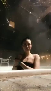 Snapped a few shots at the hot tub before anyone else got there
