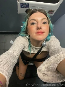 Lipstick smeared from making out in the club