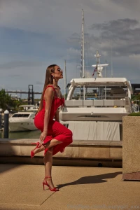 My red dress is not just an outfit it s a challenge my sweet it hugs