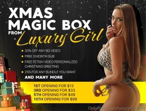 The magic box event has begun my christmas gift is ready and waiting