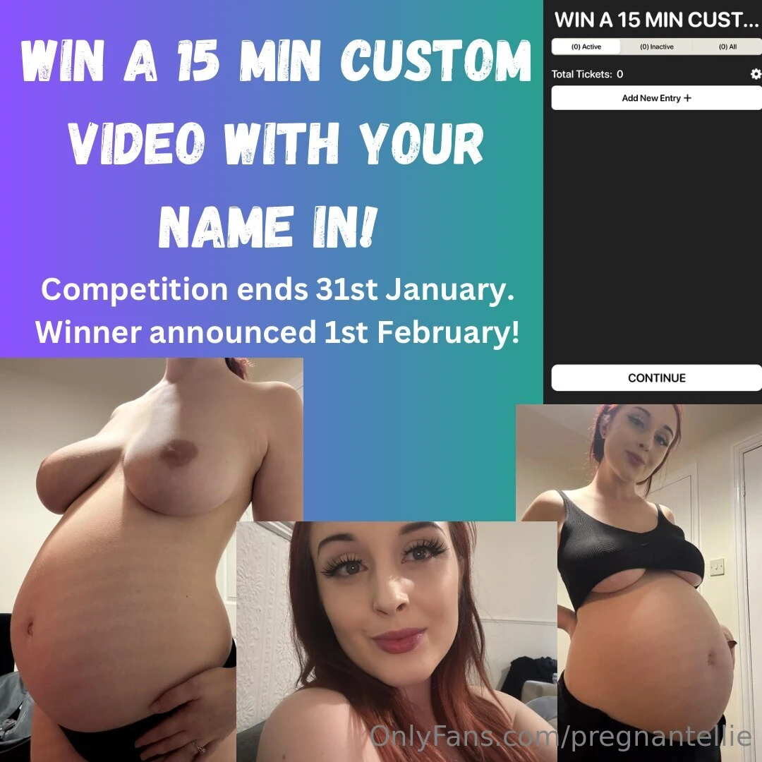 Chance to win a 15 min custom video 3 per ticket to enter winner will 