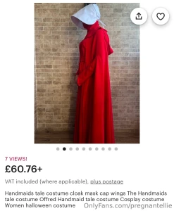 Thinking of getting a handmaids tale outfit for videos as a hand maid
