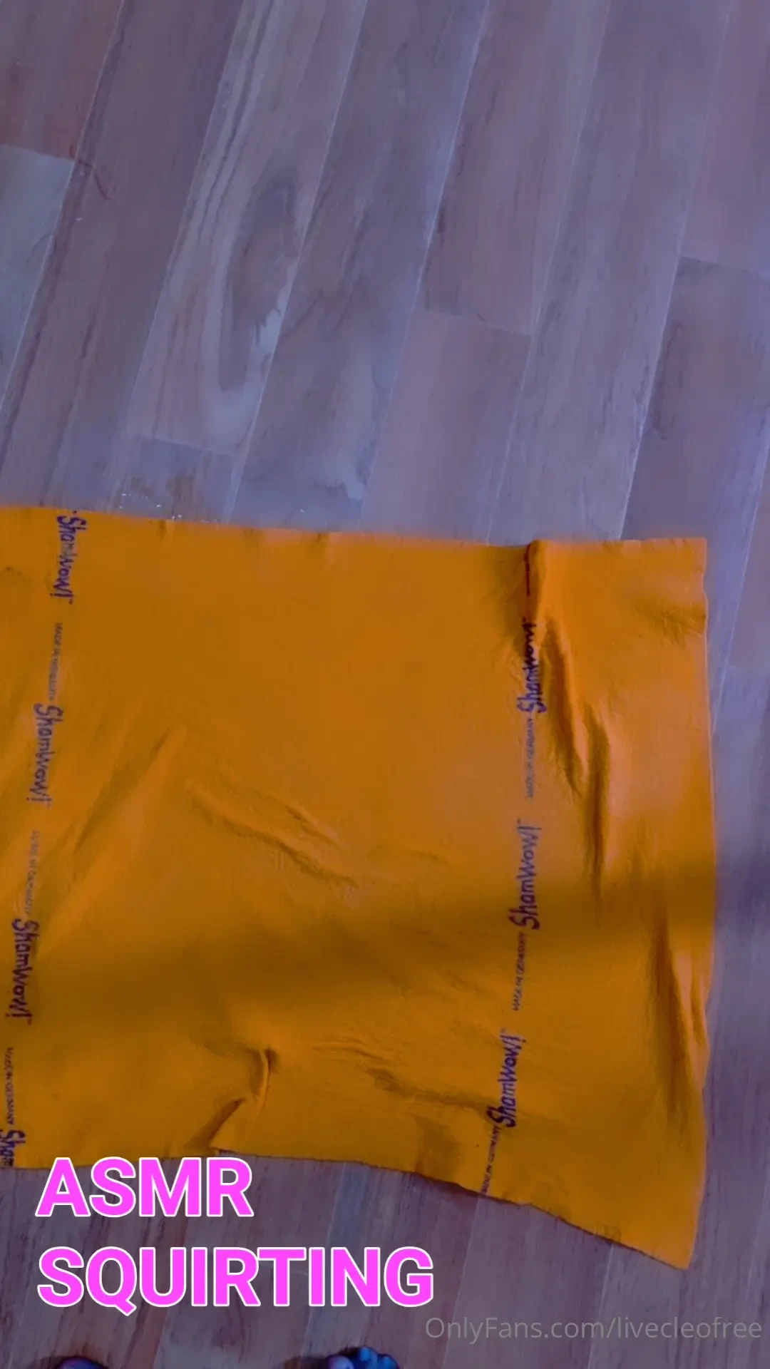 Asmr squiting on your tongue multiple times and oil up my tits so you 