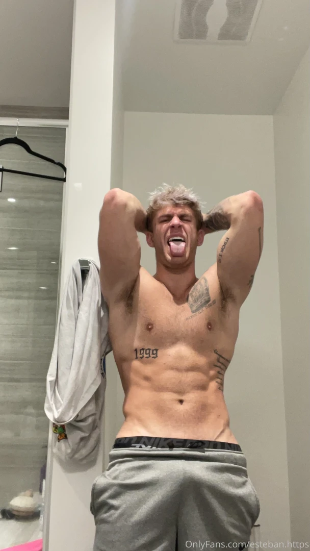 Muscles pumped cock twitching guess i need a little help releasing 