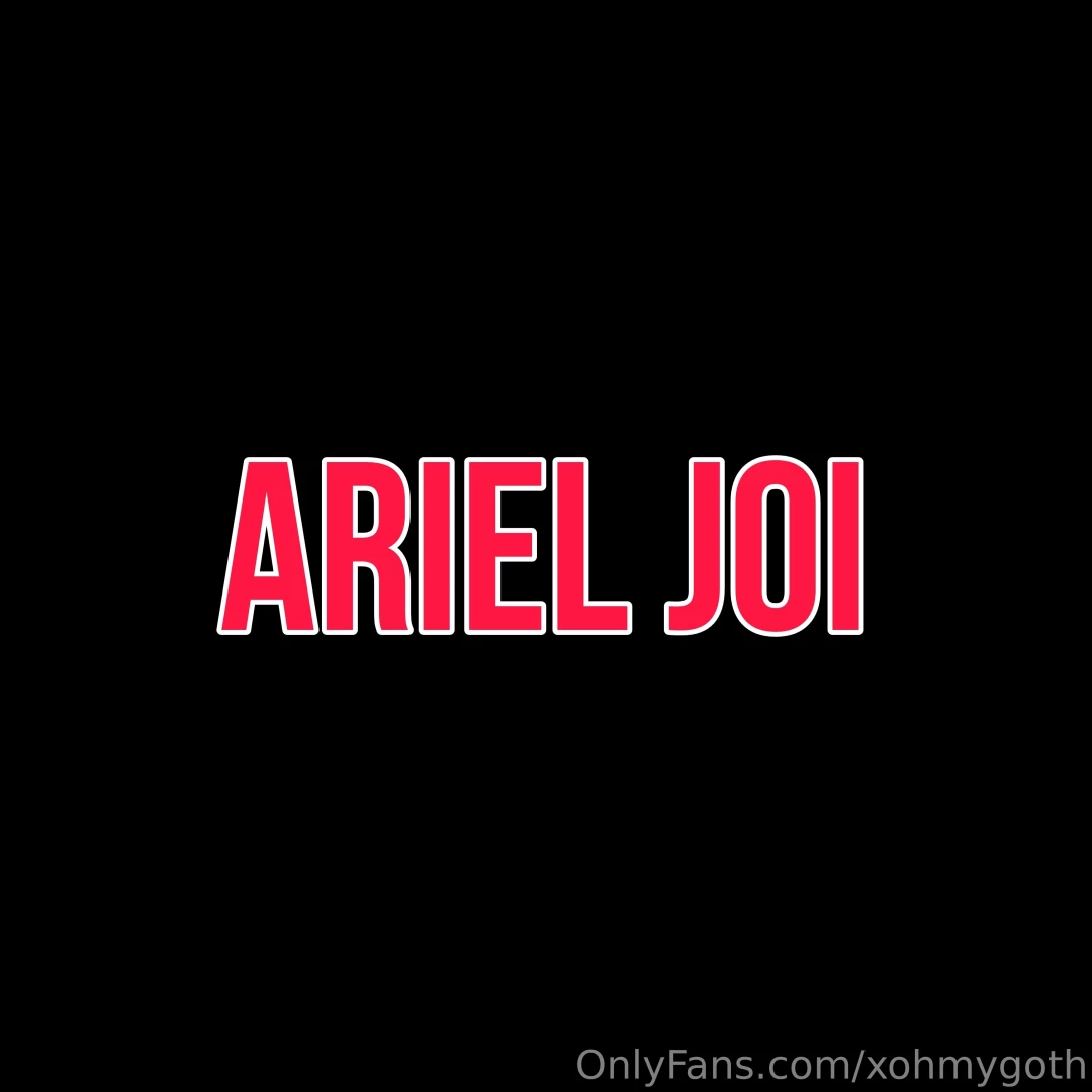 Ariel joi in your dms now 
