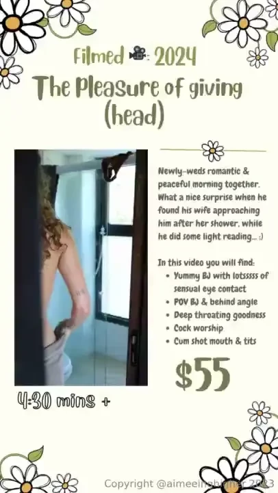 New bj video just hit your dm s the pleasure of giving head woohoo i 