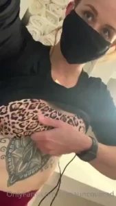 Mask on tits out
