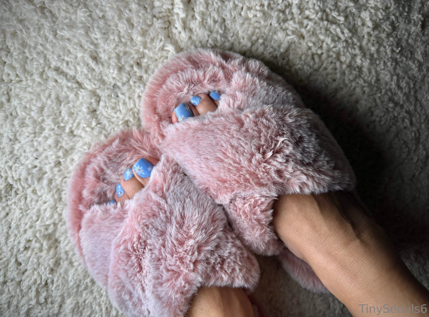 Tucking you in with a cozy heel pop some pink soles and snowflake blue part 1 