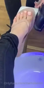 I miss getting my toes done in the salon