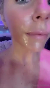 Cum glazed face