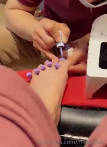 Birthday pedicure part 2