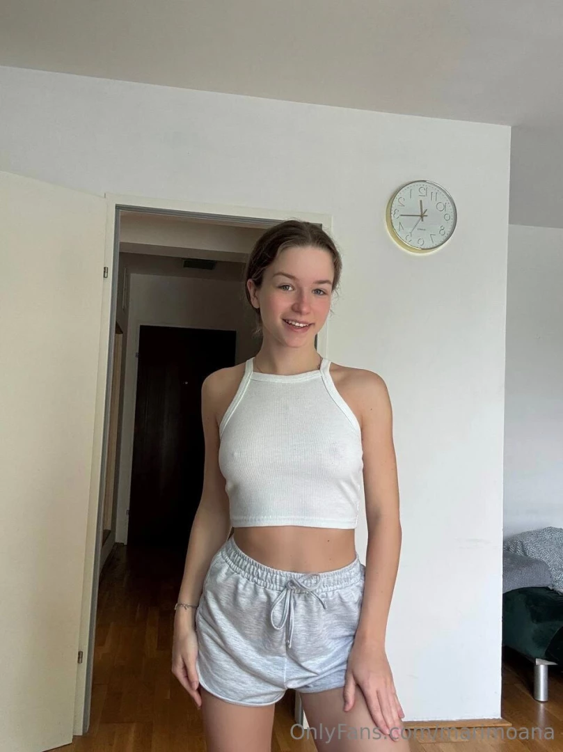 Your cute girl is just chilling at home but i know you want more this 