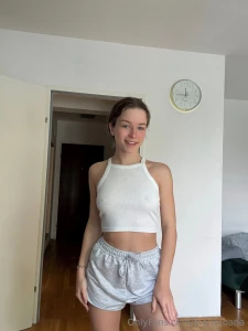 Your cute girl is just chilling at home but i know you want more this