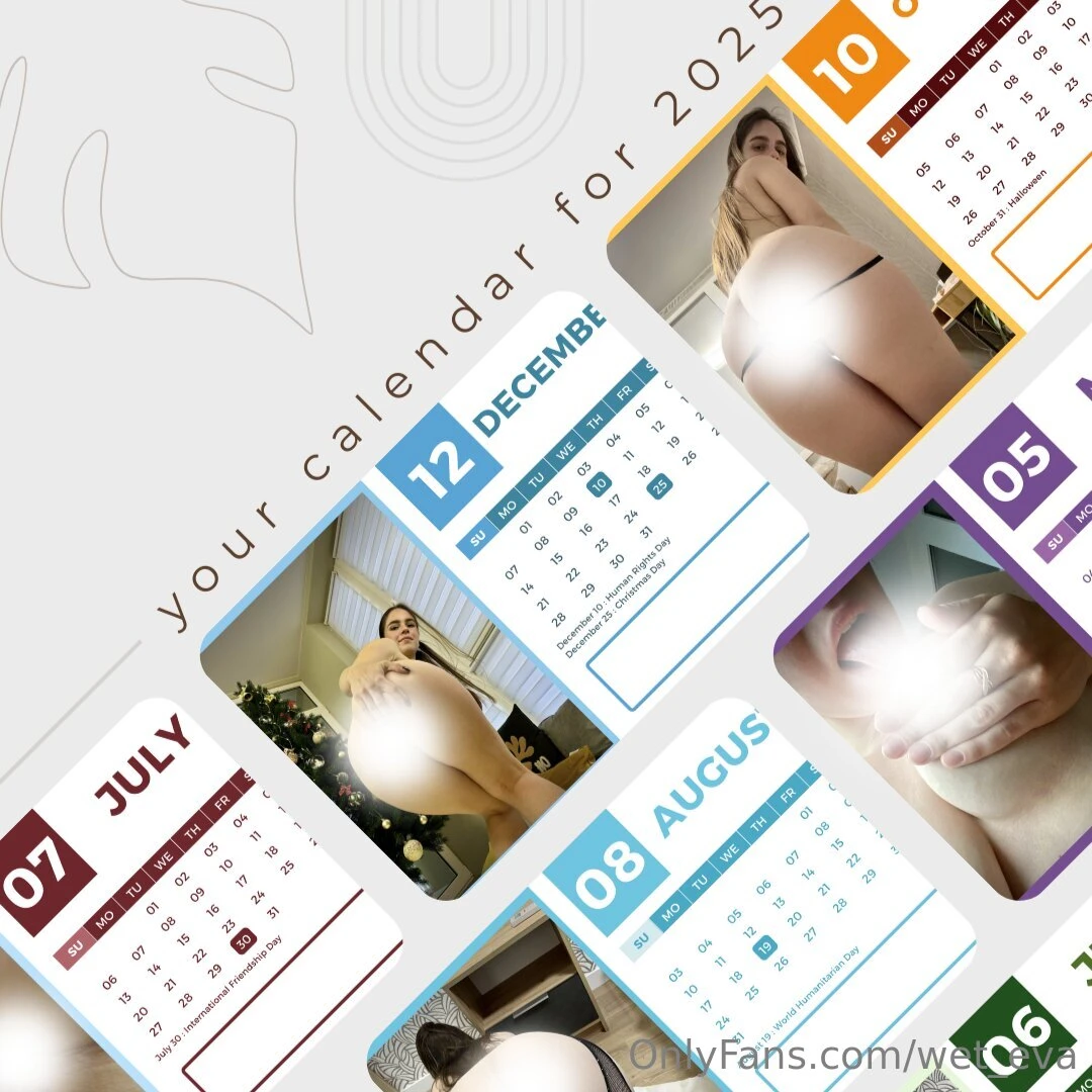 I have created a for the year every month is a new hot seductive and 