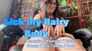Lick my hairy body a guided tour of my body hair with worship tones