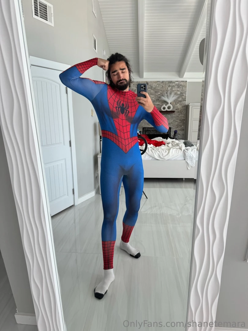 Finally found a spiderman outfit that almost fits 
