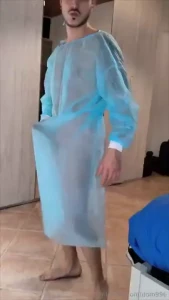 Today the doctor wanted to play with his cock until he cummed for 17