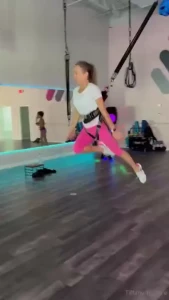 Did a fun bungee workout class yesterday