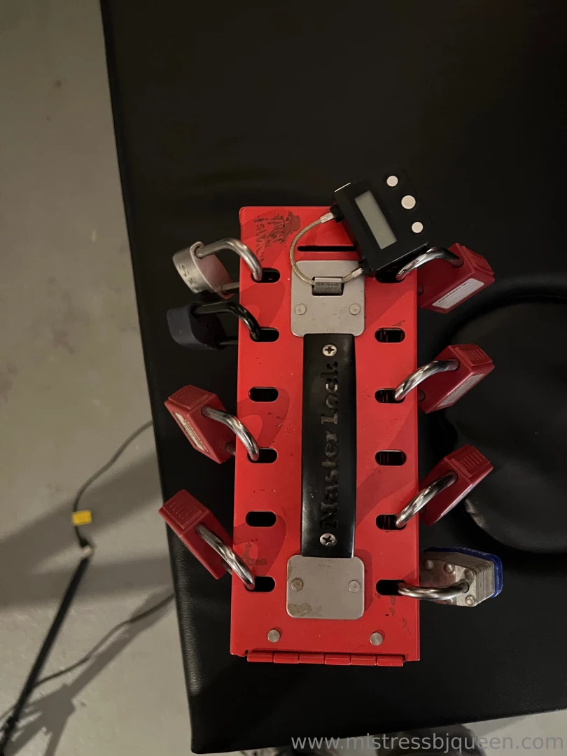 Can anyone guess where the key for my chastity subs cock cage and part 2 