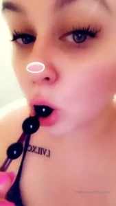 Chokingg on anal beads