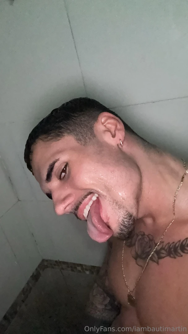 Do you want to accompany me in the shower with the wet and hard cock part 1 