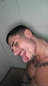 Do you want to accompany me in the shower with the wet and hard cock part 1