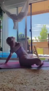 Some behind the scenes of me filming for my all nude page