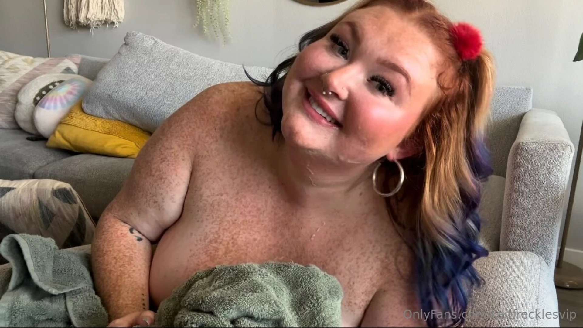 Got a big facial on my couch this weekend video will be up tuesday 