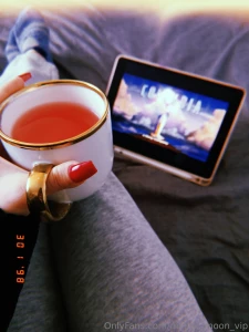 Today is as calm as it can be i m resting watching movies drinking