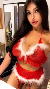 Santa had a makeover this year so this year santa is the present