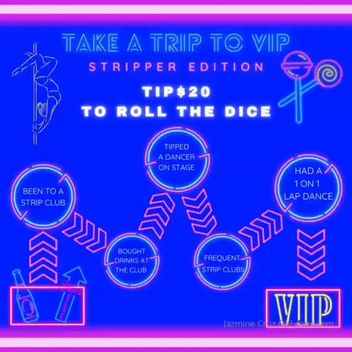 Take a trip to vip tip 20 to roll the dice and win a prize 