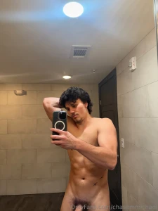 Nude in the gym bathroom yeah i m freaky like that