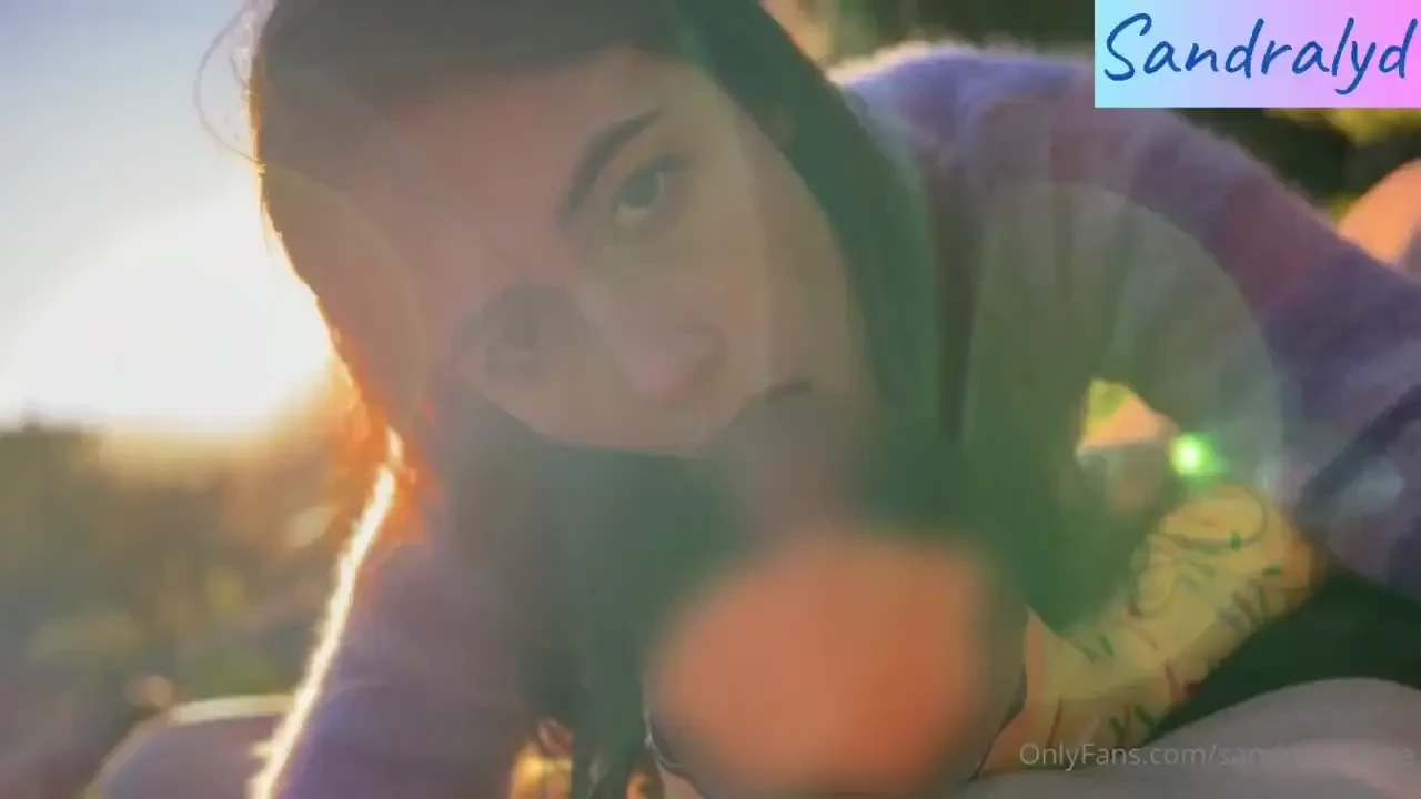 Breathtaking blowjob with feet in socks at sunset enjoy with me this 