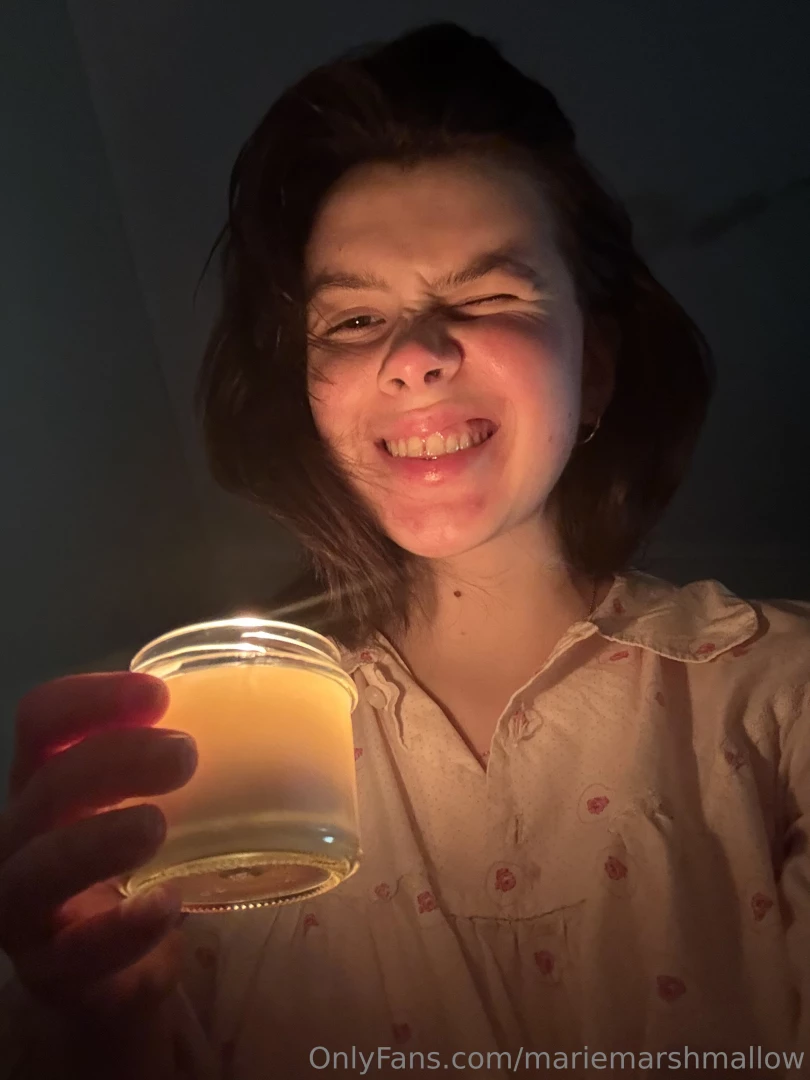 A sincere smile in candlelight - when moments of happiness are so 