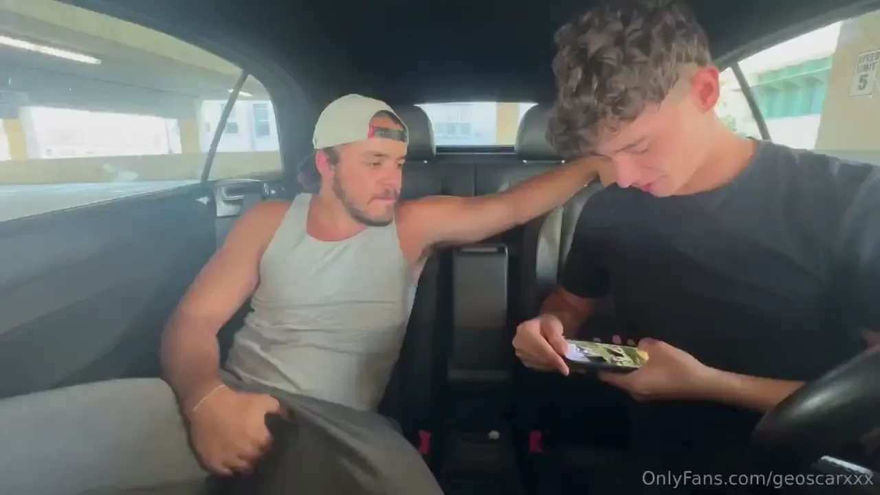 My man was home so i had this cute french twink meet me in my car so i 